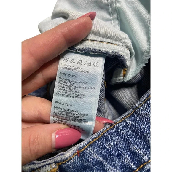 BDG High Rise Slim Straight Distressed Relaxed Fit Jeans-sz 26 - Picture 4 of 9